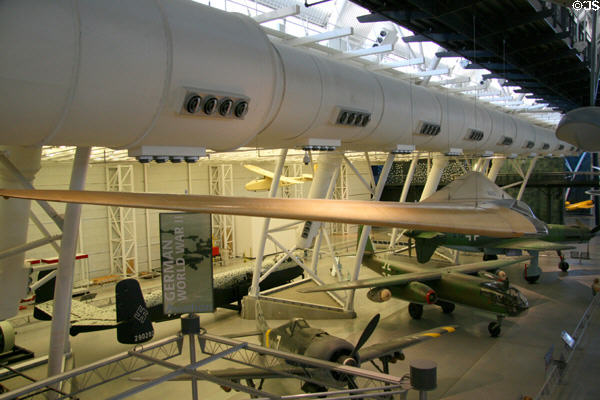 Horten Ho IIIf flying wing (1944) from Germany at National Air & Space Museum. Chantilly, VA.