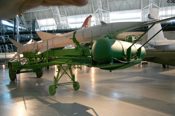 SA-2 Guideline Missile (SAM) (1959) from USSR at National Air & Space Museum. Chantilly, VA.