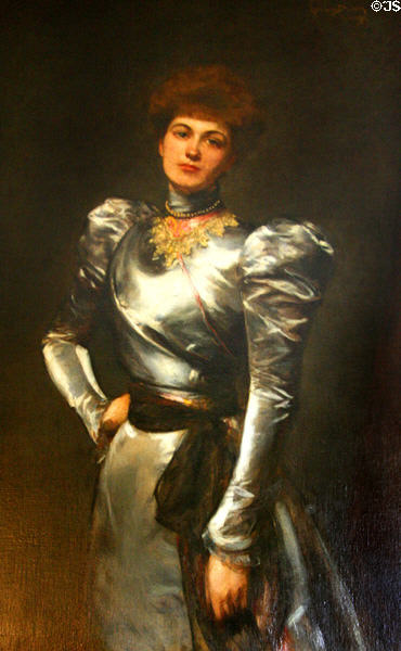 Portrait of Edith Morton Eustice, whose family gave Oatlands to National Trust. Leesburg, VA.