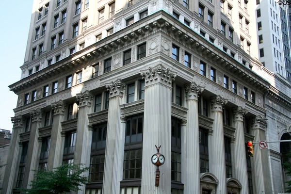 Lower level details of First National Bank Building. Richmond, VA.