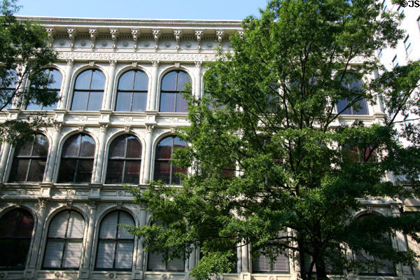 Stearns Iron-Front Building (1866-9) (1007-13 E. Main St.). Richmond, VA. Style: Venetian Renaissance Palazzi. Architect: George H. Johnson. On National Register.