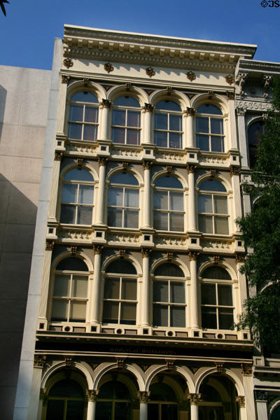 Branch Building (C1866) (1015 E. Main St.) (former Virginia Fire and Marine Insurance Co). Richmond, VA. Architect: George H. Johnson. On National Register.