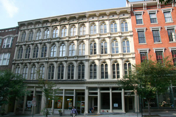 Donnan-Asher Iron-Front Building (1866) (1207-11 E. Main St.). Richmond, VA. Style: Italianate. On National Register.