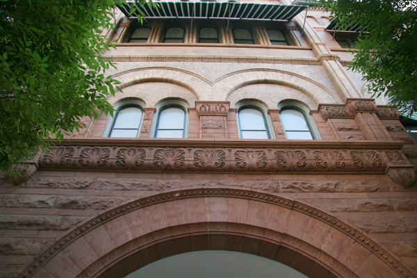 Richardsonian-Romanesque-style building (1200 E. Main St. at 12th St.). Richmond, VA.