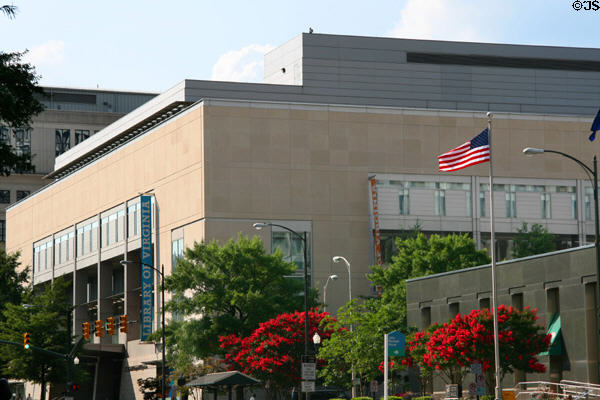 New Library of Virginia (1997) (800 E. Broad St.). Richmond, VA. Architect: Skidmore, Owings & Merrill.