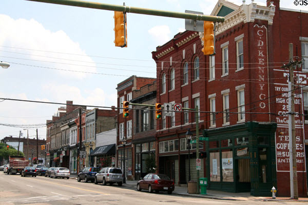 Main St. heritage area just east of Main Street Station. Richmond, VA.