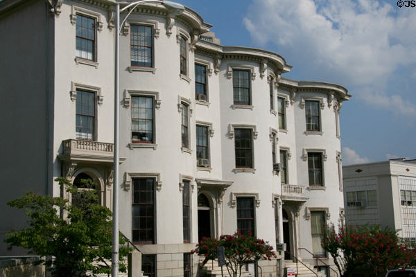 Morson Row (1853) (219-223 Governor St.) now Virginia state offices. Richmond, VA. Style: Italianate. Architect: Alfred Lybrock. On National Register.