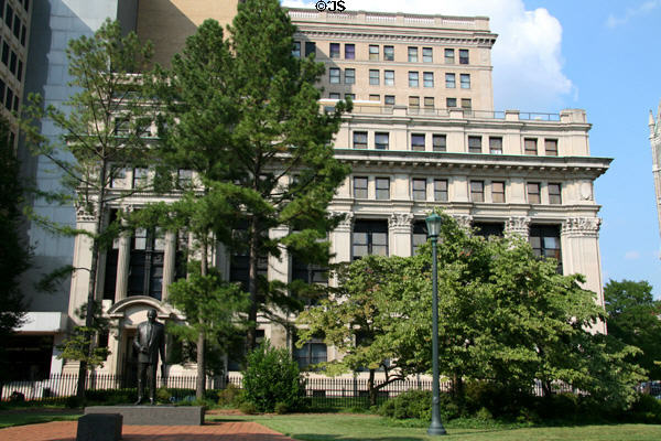 General Assembly Building facade which faces Virginia State Capitol. Richmond, VA.