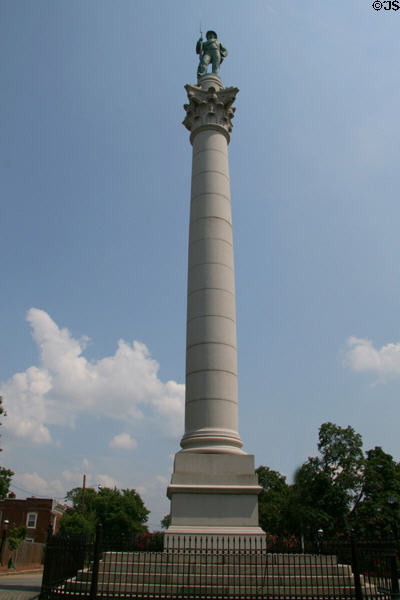 Soldiers & Sailors Confederate Monument (1894) for War Between the States in Libby Hill Park. Richmond, VA.