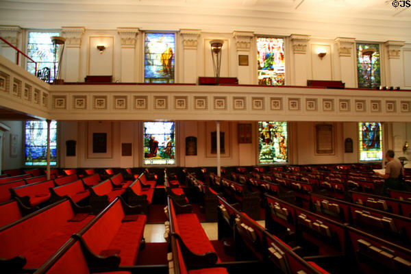 Stained glass windows of St. Paul's Episcopal Church. Richmond, VA.