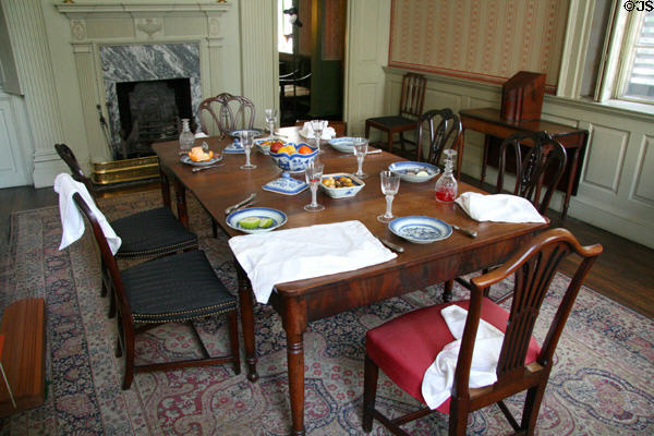 Large dining room of John Marshall House. Richmond, VA.