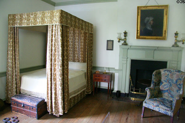 Master bedchamber of John Marshall House. Richmond, VA.