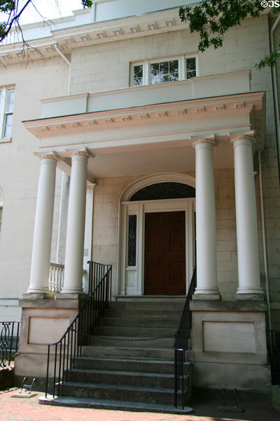 John Wickham House (1812) (1015 E. Clay St.) part of Valentine Richmond History Center. Richmond, VA. Style: Georgian. Architect: Robert Mills. On National Register.
