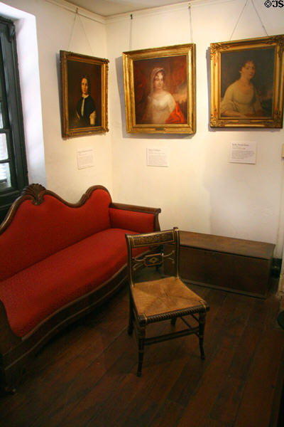 Parlor in Jacob Ege house, now Edgar Allan Poe Museum. Richmond, VA.