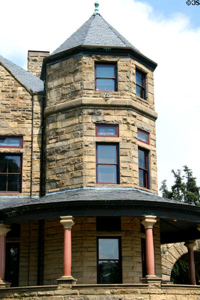 Octagonal tower of Maymont Mansion. Richmond, VA.