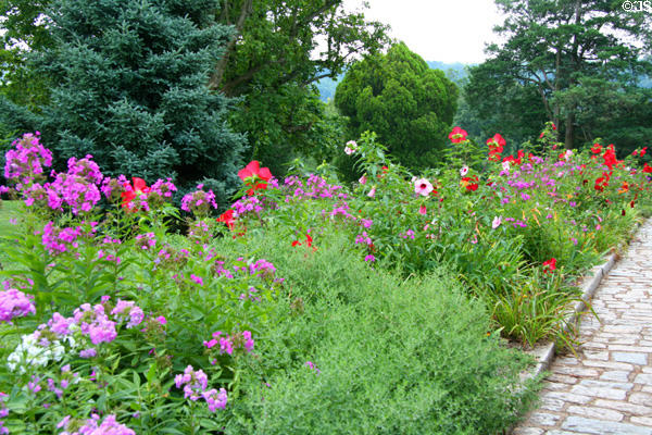 Garden path to James River at Maymont Mansion. Richmond, VA.