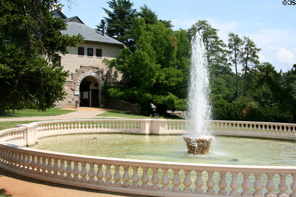 Fountain & service buildings at Maymont. Richmond, VA.
