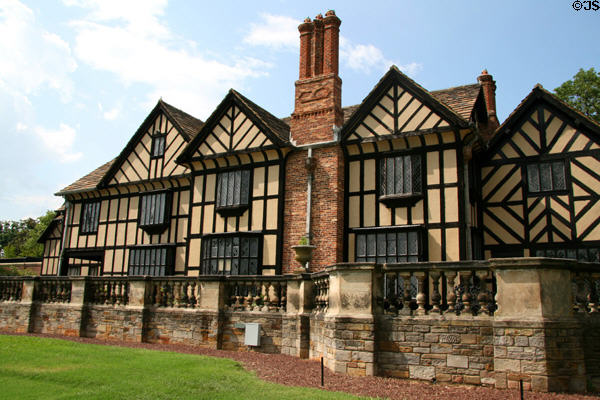 Tudor details of Agecroft Hall. Richmond, VA.