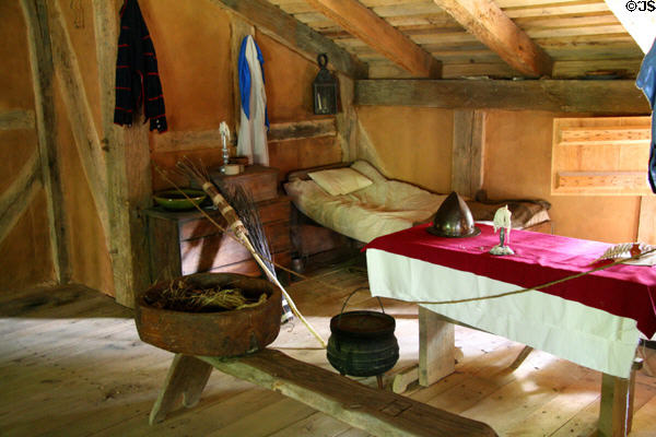 Barracks accommodation in hospital building at Henricus. VA.