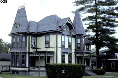Victorian Queen Anne building on State Street. Montpelier, VT.