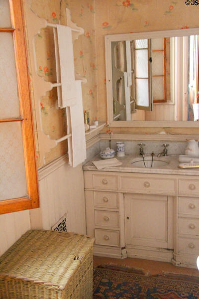 Bathroom at Park-McCullough Historic Estate. North Bennington, VT.