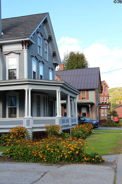 Heritage houses on Main St. Montpelier, VT.