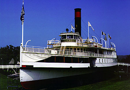 SS Ticonderoga (1906) at Shelburne Museum. VT. On National Register.