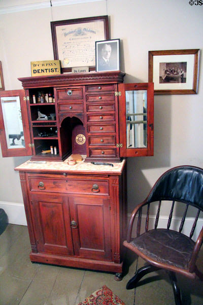 Dentist office above General Store at Shelburne Museum. Shelburne, VT.