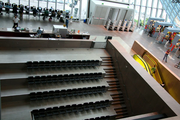 Amphitheater area in Seattle Public Library. Seattle, WA.