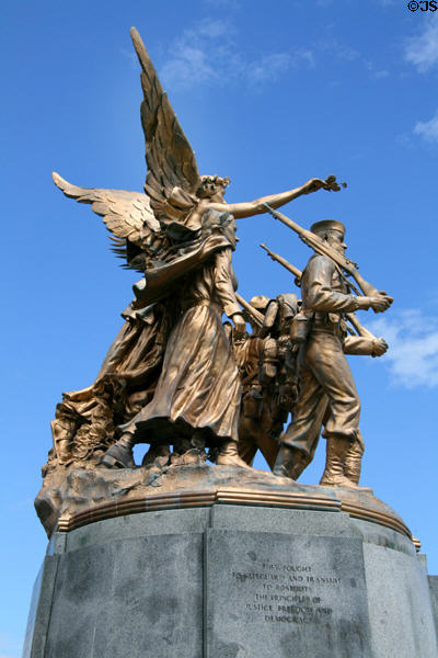 Winged Victory Monument (1938) by Alonzo Victor Lewis on Washington State Capitol Campus. Olympia, WA.
