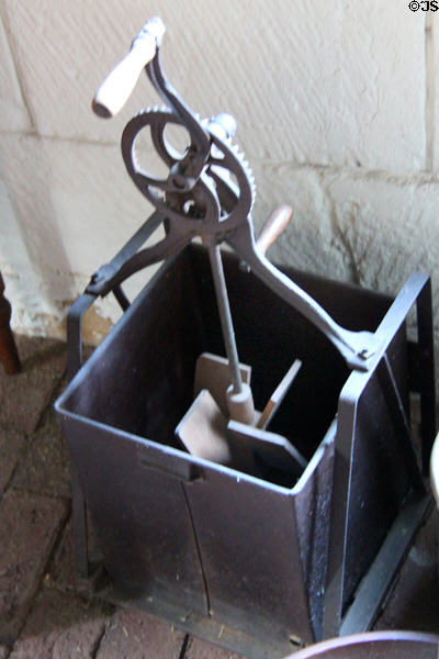 Hand cranked butter churn at Craik-Patton House. Charleston, WV.