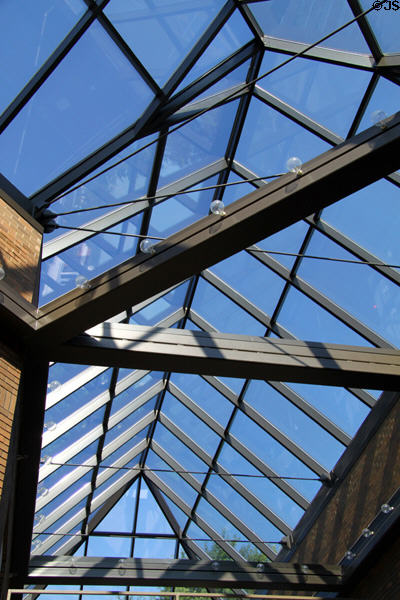 Skylight of Grave Creek Mound Archaeological Complex. Moundsville, WV.