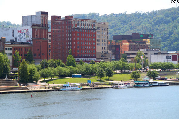 Skyline of Wheeling, WV.