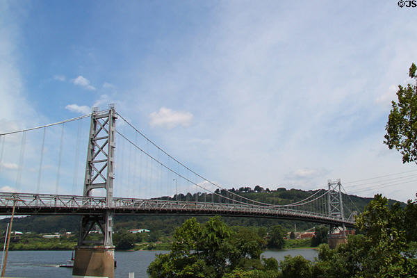 Fort Steuben Bridge over Ohio River just north of US Highway 22 Bridge. WV.