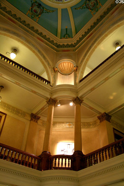 Rotunda of Wyoming State Capitol. Cheyenne, WY.