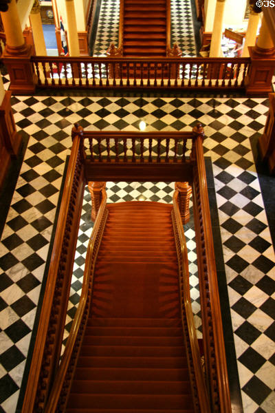 Lobby of Wyoming State Capitol. Cheyenne, WY.