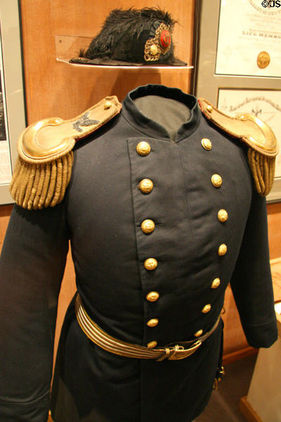 Cody's Masonic uniform at Buffalo Bill Center of the West. Cody, WY.