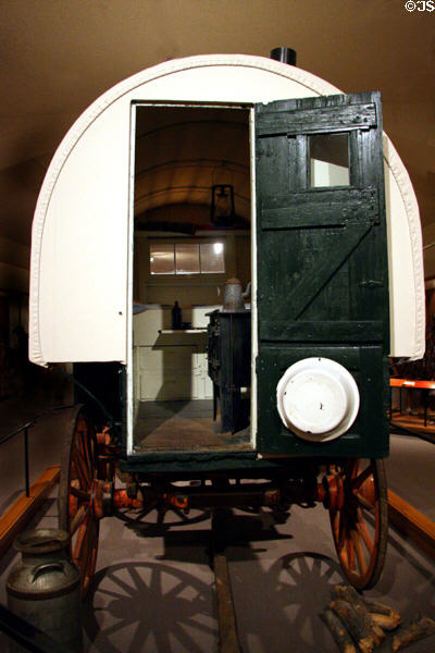 Sheep Wagon (c1910) used on Two Dot Ranch near Cody, WY at Buffalo Bill Center of the West. Cody, WY.