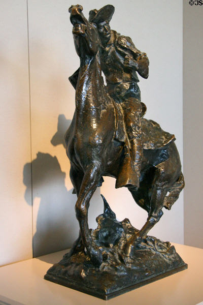 Bucky O'Niell sculpture of cowboy on horseback (1906) by Solon H. Borglum at Buffalo Bill Center of the West. Cody, WY.