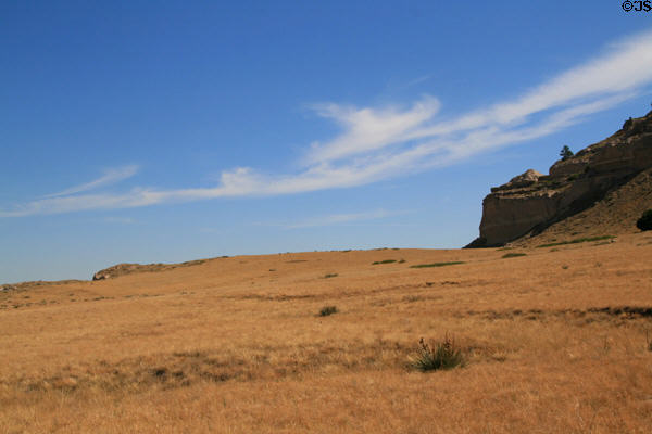 Top of Mitchell Pass at Scotts Bluff National Monument. WY.