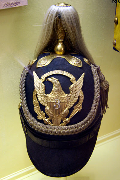 Cavalry dress helmet (1872) at Fort Laramie National Historic Site. WY.