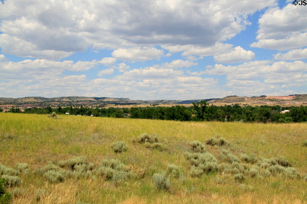 Landscape around Oregon Trail ruts. WY.