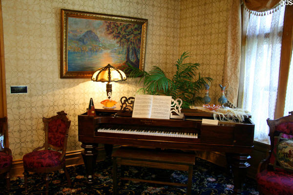 Parlor of Laramie Plains Museum. Laramie, WY.