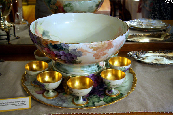Tressemanes & Vogt punch bowl at Laramie Plains Museum. Laramie, WY.