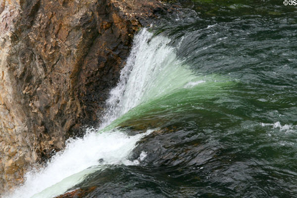 Yellowstone River flows over Lower Falls in Grand Canyon of Yellowstone National Park. WY.