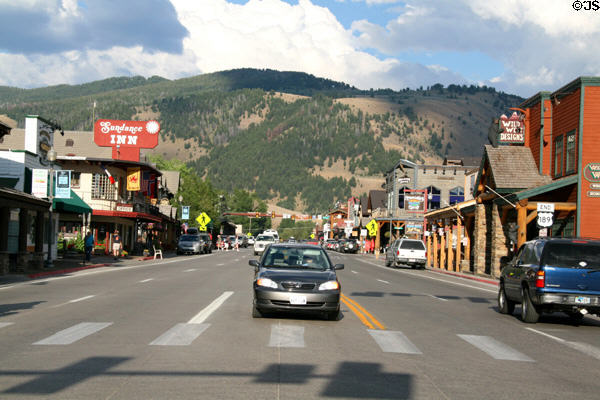 Jackson streetscape. Jackson, WY.