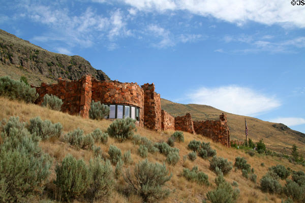 National Wildlife Museum of Art fits into Jackson area landscape. Jackson, WY.