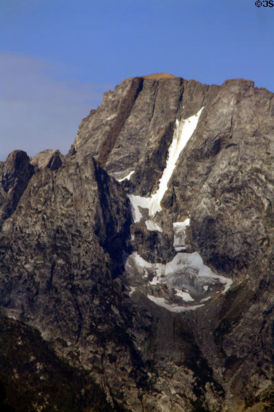 Mountain rock formations of Grand Teton National Park. WY.