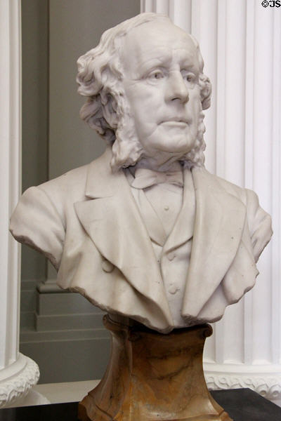 James Lever Senior (father of William) marble bust (1895) by Edward Onslow Ford at Lady Lever Art Gallery. Liverpool, England.