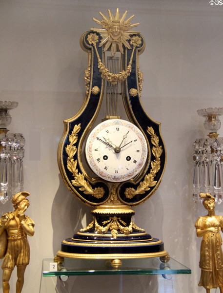 French mantle clock (19th C) by Roblin & Fils, Frères at Lady Lever Art Gallery. Liverpool, England.